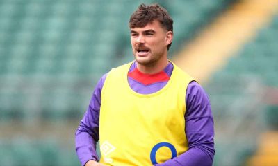 England’s George Furbank during a training session