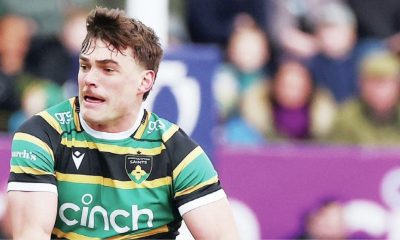 George Furbank on the attack for Northampton Saints