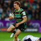 George Hendy breaks clear to score Northampton Saints’ 12th try