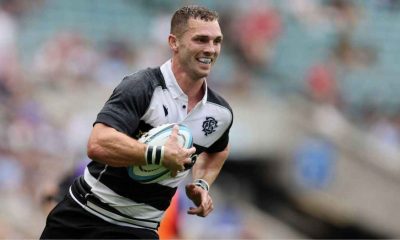George North signed off his professional career with a conversion having come off the bench to score two tries against his fellow countrymen.