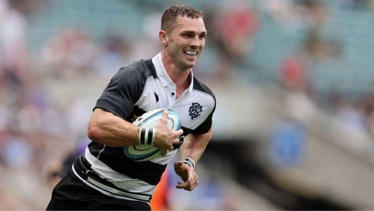 George North signed off his professional career with a conversion having come off the bench to score two tries against his fellow countrymen.