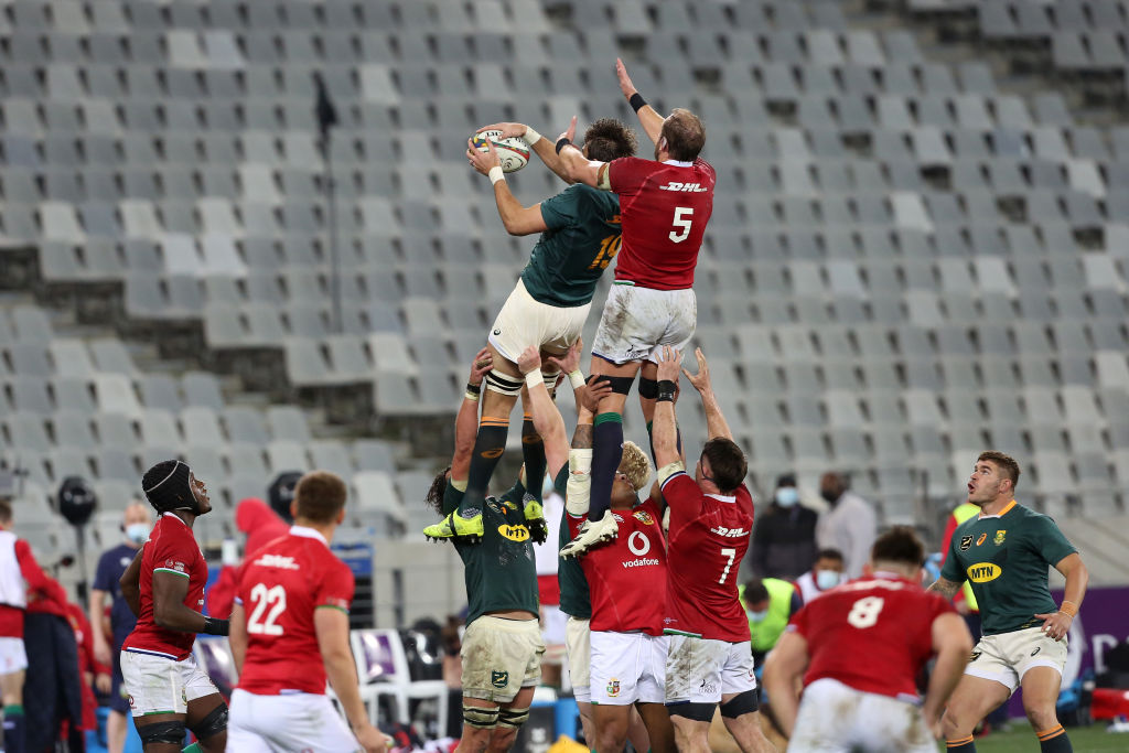 Lood de Jager in the Lions second Test