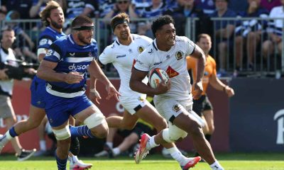 Greg Fisilau runs hard for Exeter Chiefs