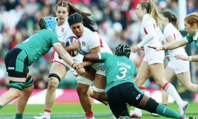 Haineala Lutui on her debut for England against Ireland