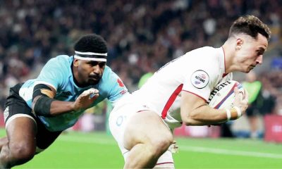 Henry Arundell touches down for England