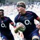 Henry Pollock scores for England
