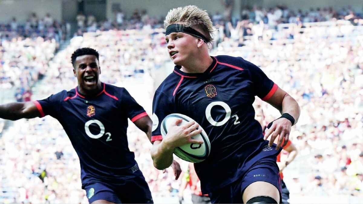 Henry Pollock scores for England