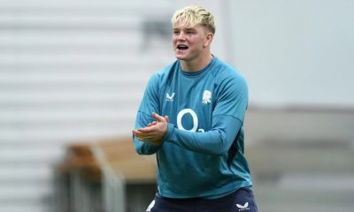 Henry Pollock during a training session on Monday