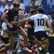 Henry Slade in action against Fiji for England
