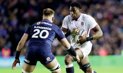 Raring to go: Maro Itoje on the run for England during the Six Nations PICTURES: Getty Images