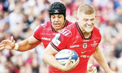 Jack Willis playing for Toulouse