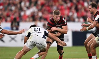 Jack Willis on the attack for Toulouse against Montpellier