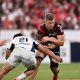 Jack Willis on the attack for Toulouse against Montpellier