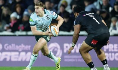 England and Leicester Tigers scrum-half Jack van Poortvliet in action