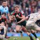 Jack van Poortvliet on the attack for Leicester Tigers