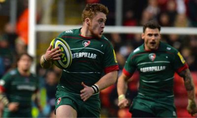 Jake Farnworth in action for Leicester Tigers