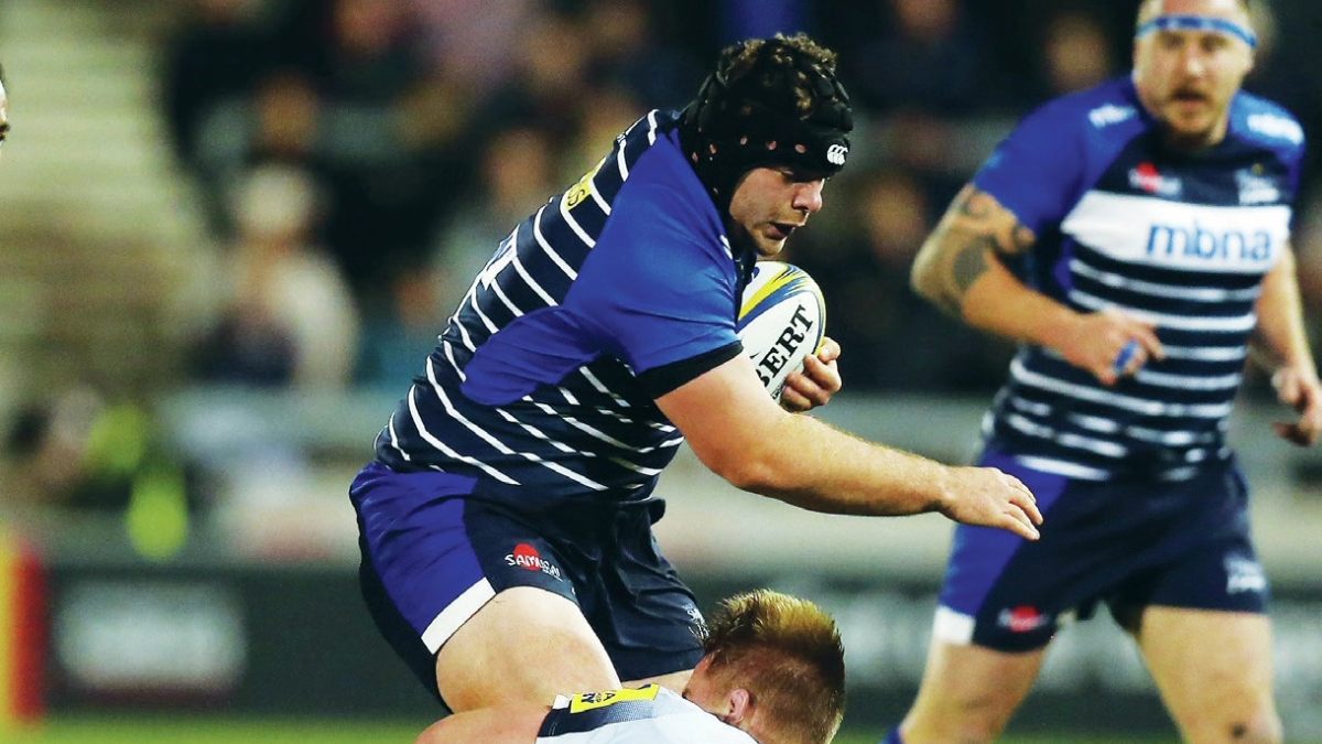 James Flynn playing for Sale Sharks