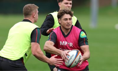 James O’Connor in Leicester Tigers training this week