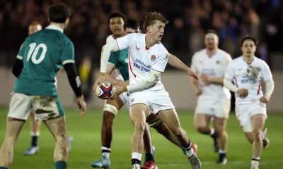 James Pater in action for England U20