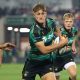 Northampton Saints full-back James Pater goes in for his first try against Newcastle Red Bulls