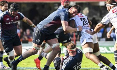 Jean Kleyn leading the attack for Munster