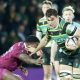 Northampton Saints back rower Josh Kemeny on the attack