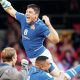 Finally: Juan Ignacio Brex celebrates victory over Wales in 2022 to end Italy’s long losing streak PICTURE: Getty Images