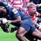 Kalaveti Ravouvou scoring in Bristol Bears’ seven-try win against strugglers Gloucester