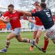 Chester wing Louis Beer goes in for a try