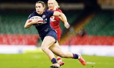 Lucie Scott breaks through to score for Scotland
