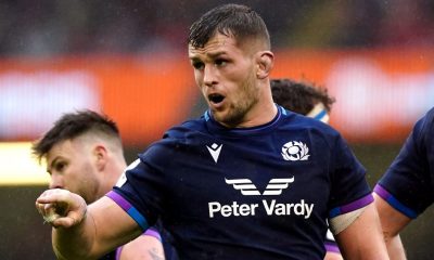 Magnus Bradbury playing for Scotland