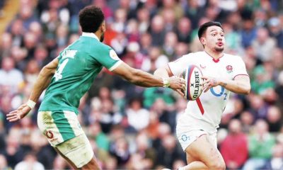 Marcus Smith replaced Freddie Steward late in the first half for England