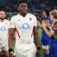 England’s Maro Itoje trudges off the pitch after defeat to Italy yesterday