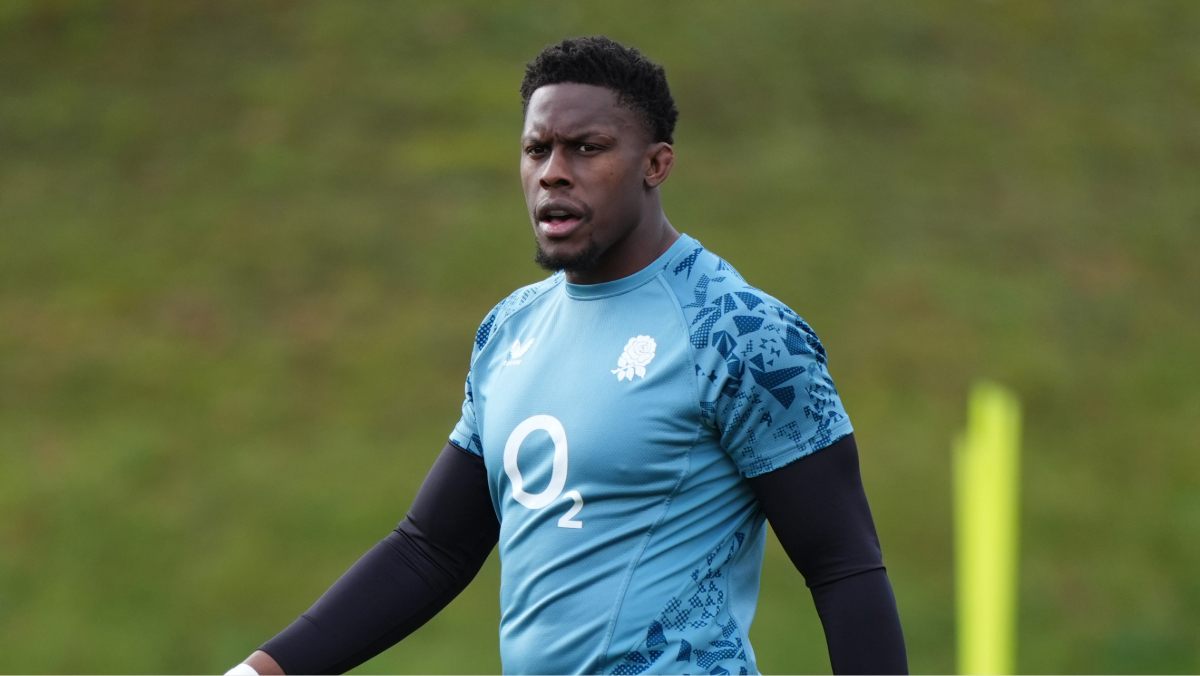 England’s Maro Itoje during a training session at Pennyhill Park on Monday