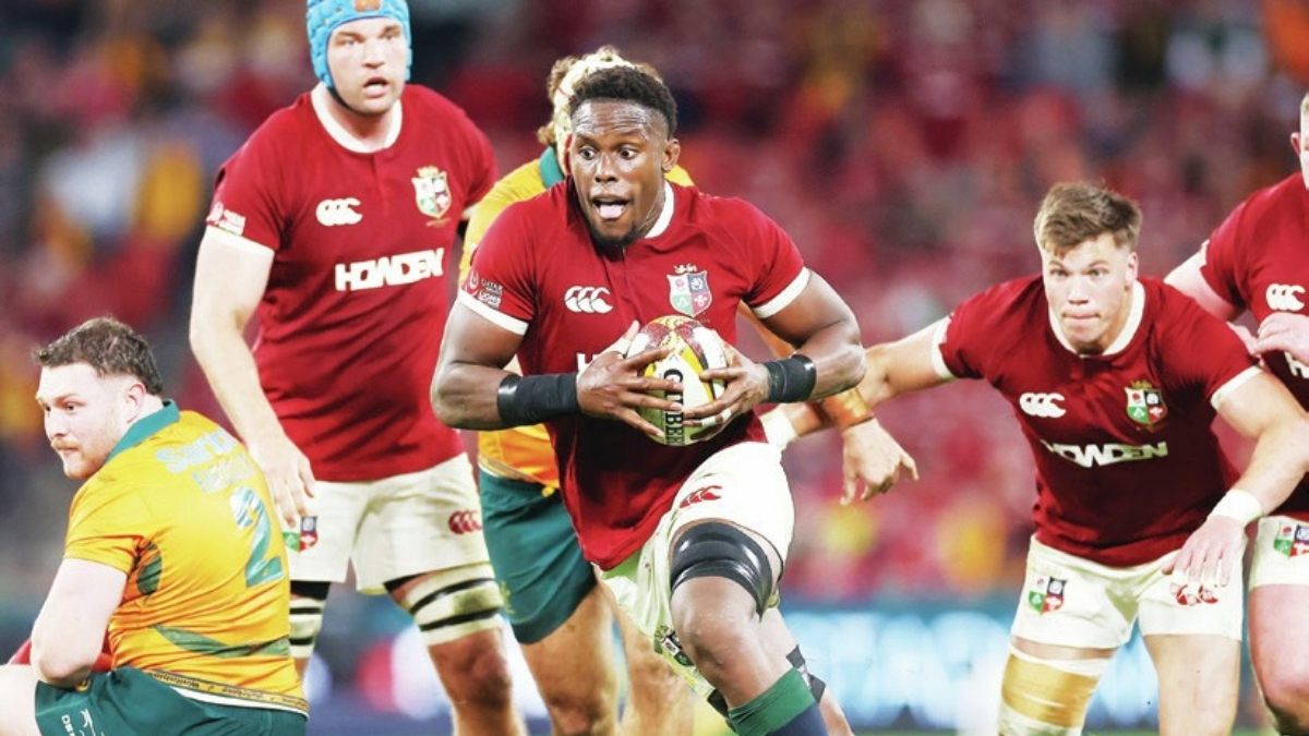 Maro Itoje in action for the Lions