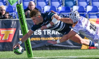 Matt McNab goes over for Coventry