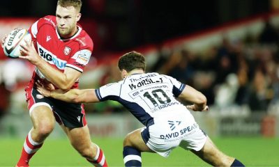 Max Llewellyn in action for Gloucester