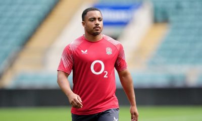 England’s Max Ojomoh during a training session
