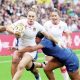 England’s Meg Jones scores against Samoa