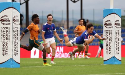 Melvyn Rates touches down for France