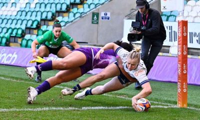 Millie David scoring for Bristol Bears