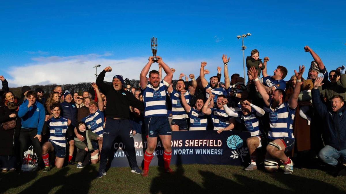 Sheffield celebrating their title success last weekend