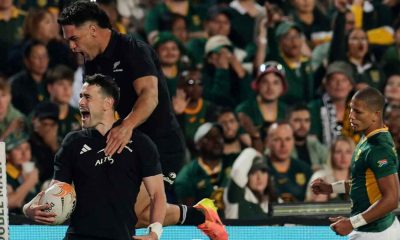New Zealand’s wing Will Jordan celebrates