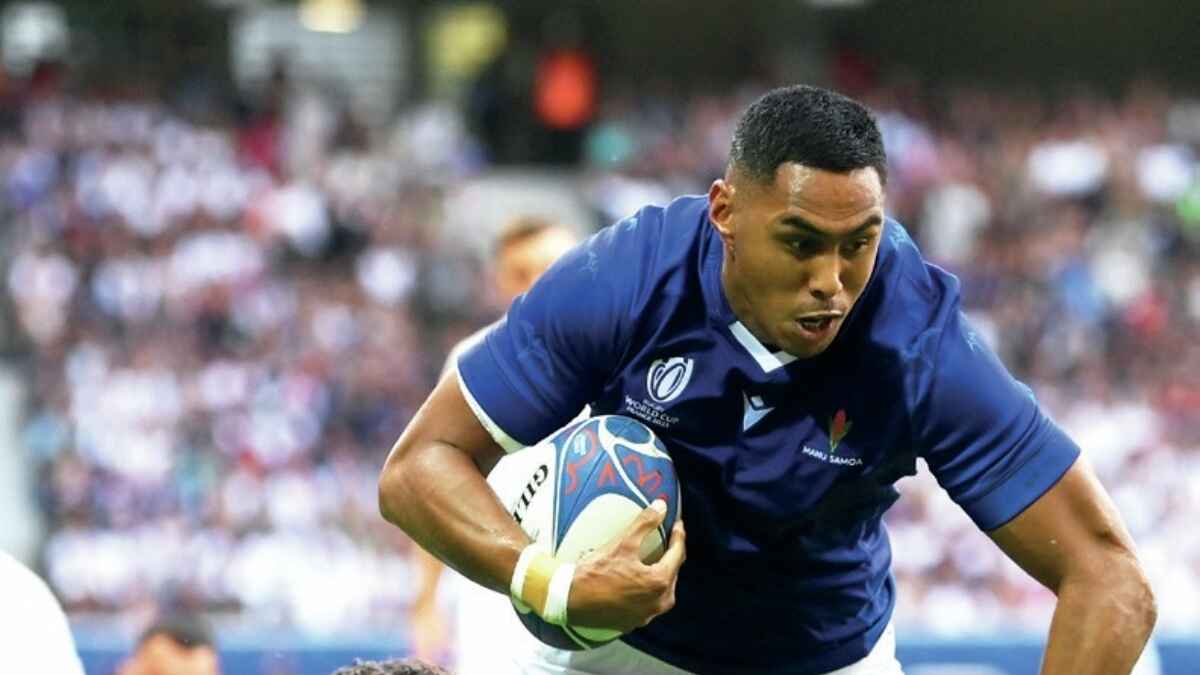 Nigel Ah-Wong scores for Samoa