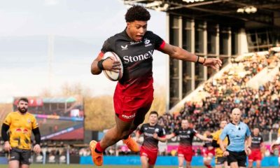 Winger Noah Caluori was in scintillating form as Mark McCall’s Saracens demolished Newcastle yesterday
