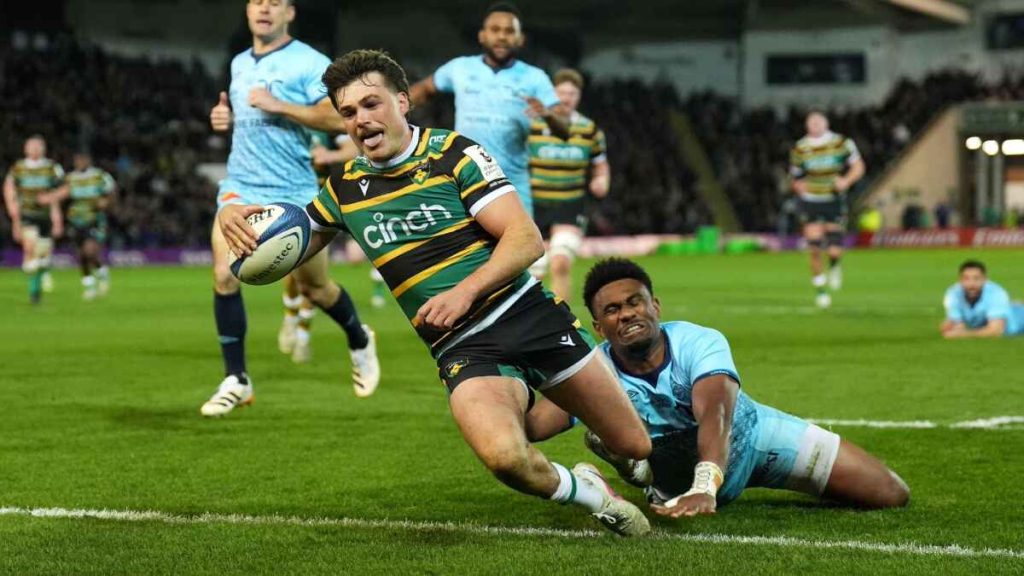 George Furbank, in action for Northampton Saints, is joining Harlequins for the new season.