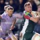 Leicester Tigers second row Ollie Chessum charges upfield