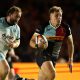 Oscar Beard on the attack for Harlequins