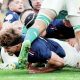 Oscar Jegou scoring for France against Ireland last season
