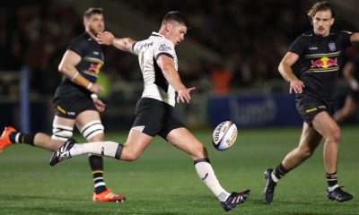 Owen Farrell playing for Saracens